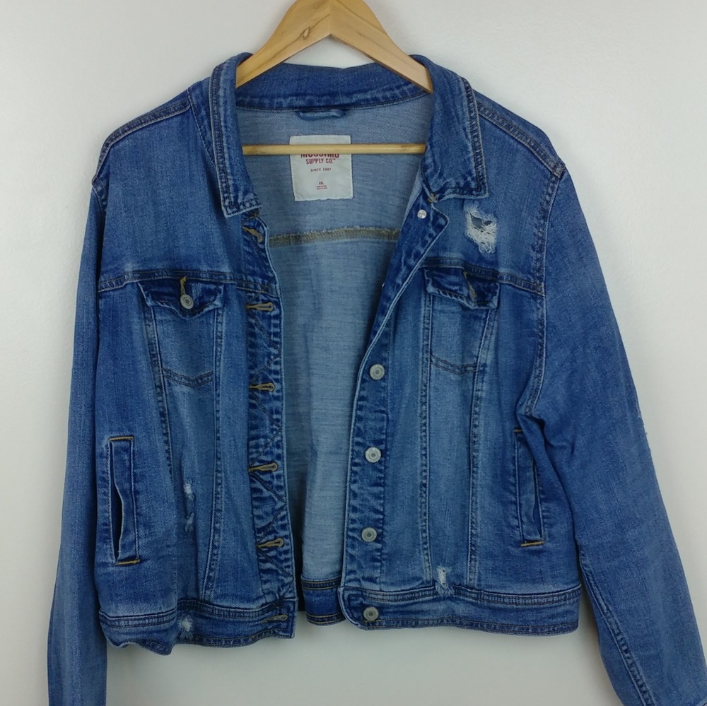 MOSSIMO Plus Size Denim Jean Jacket